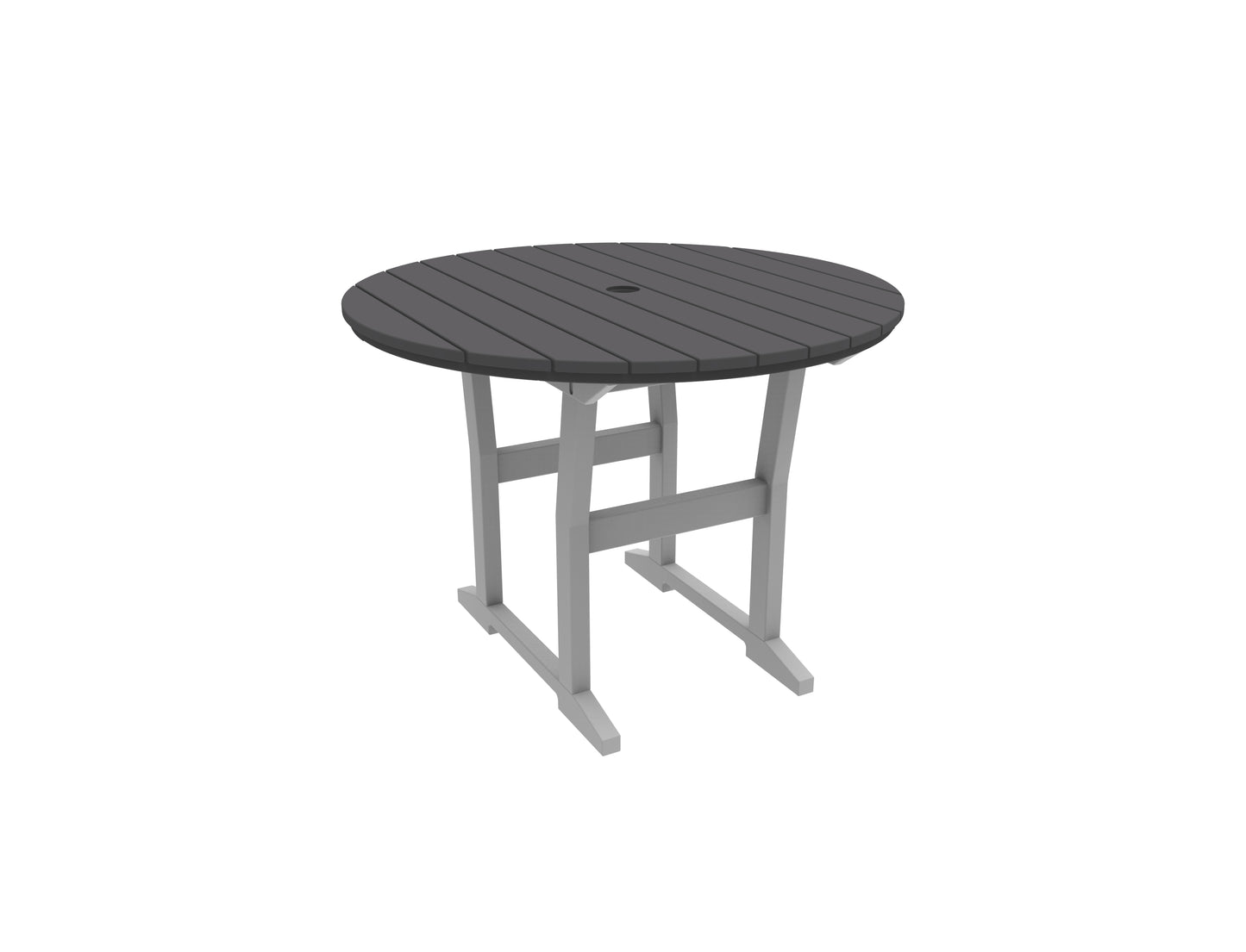Seaside Casual Recycled Plastic Coastline Cafe Round Dining Table - LEAD TIME TO SHIP 2 TO 4 WEEKS