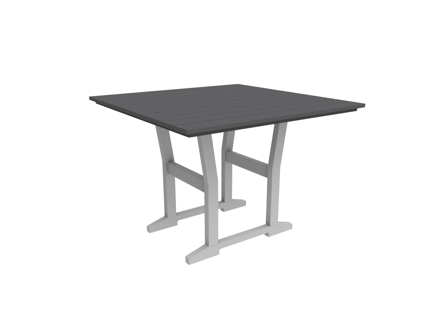 Seaside Casual Recycled Plastic Coastline Cafe Square Dining Table - LEAD TIME TO SHIP 2 TO 4 WEEKS