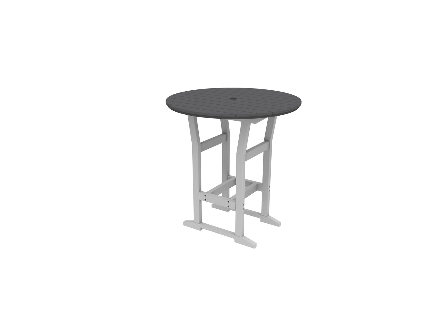 Seaside Casual Recycled Plastic Coastline Cafe Round Bar Table  (BAR HEIGHT) - LEAD TIME TO SHIP 2 TO 4 WEEKS