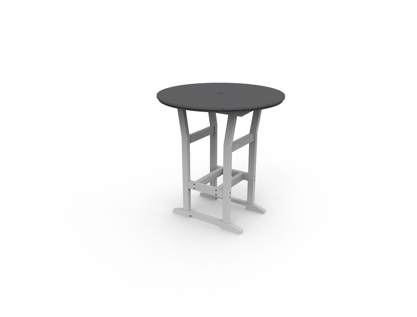 Seaside Casual Recycled Plastic Coastline Cafe Round Bar Table  (BAR HEIGHT) - LEAD TIME TO SHIP 2 TO 4 WEEKS