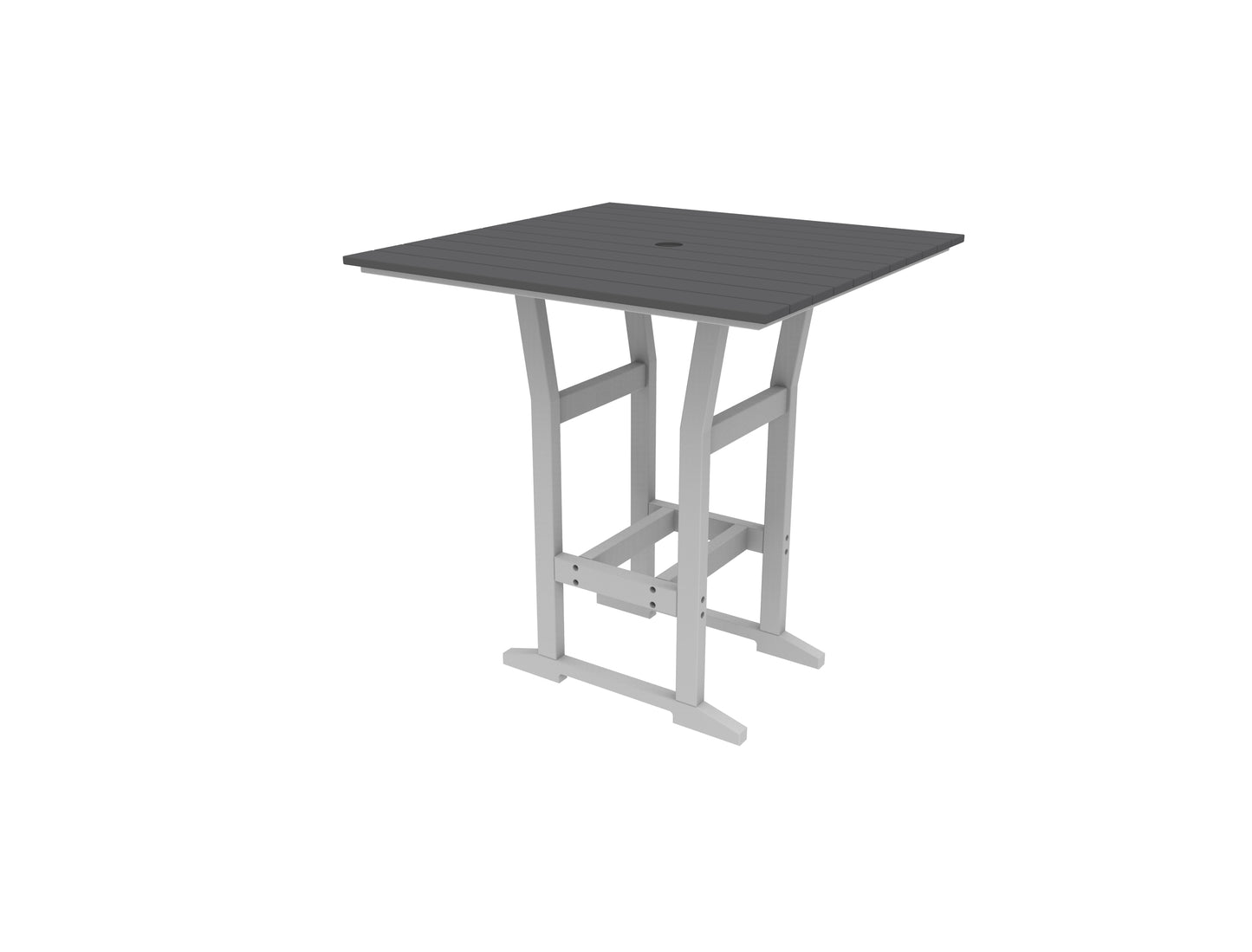 Seaside Casual Recycled Plastic Coastline Cafe Square Bar Table (BAR HEIGHT) - LEAD TIME TO SHIP 2 TO 4 WEEKS