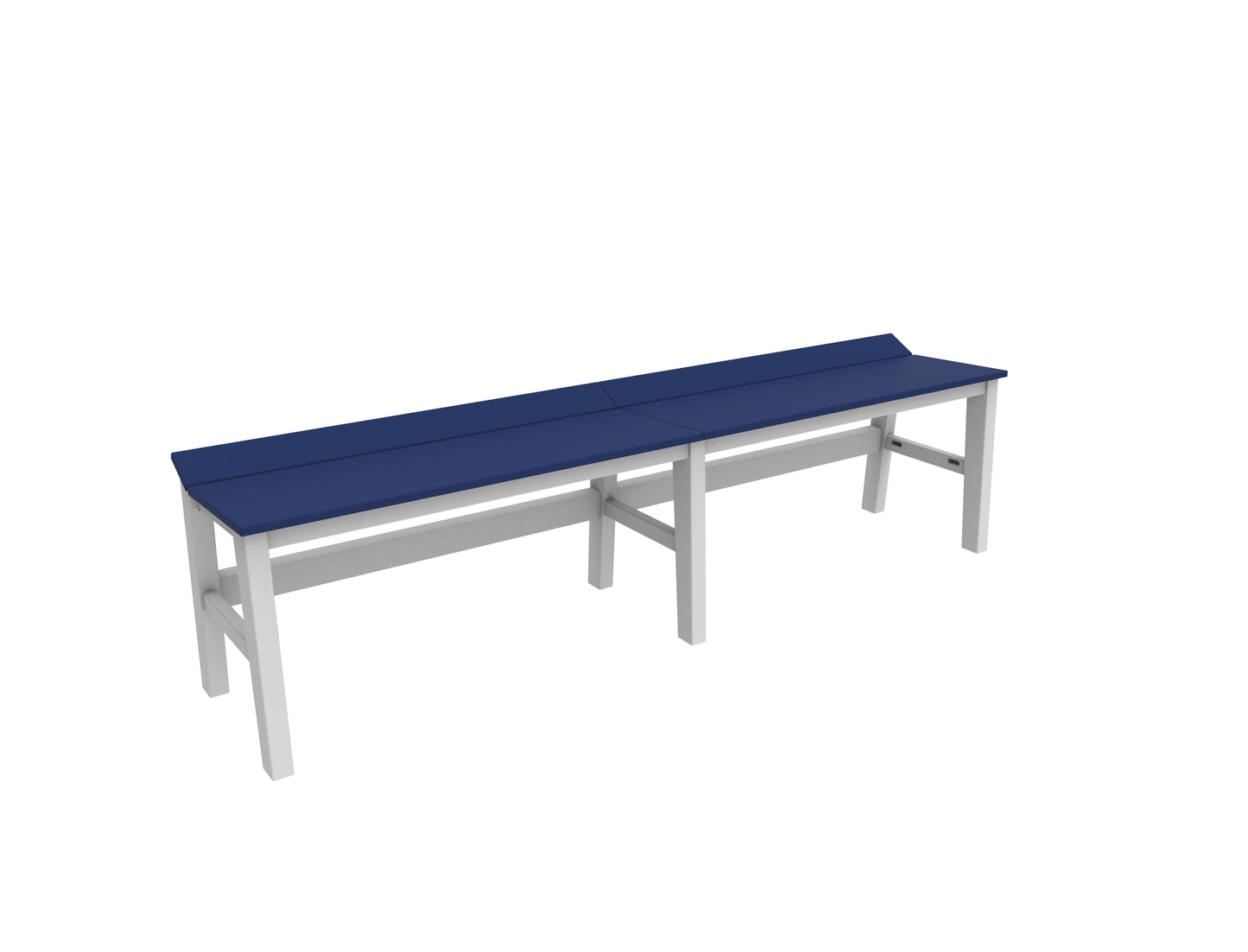 Seaside Casual Recycled Plastic SYM Dining Bench 72" - LEAD TIME TO SHIP 4 TO 6 WEEKS