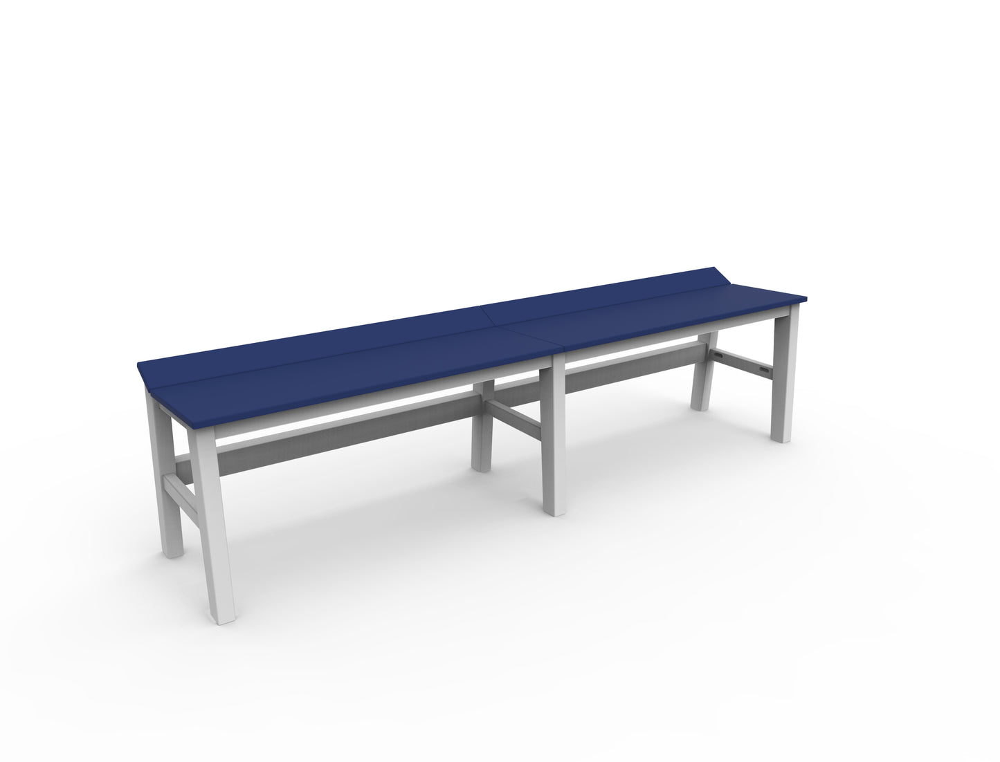 Seaside Casual Recycled Plastic SYM Dining Bench 72" - LEAD TIME TO SHIP 4 TO 6 WEEKS