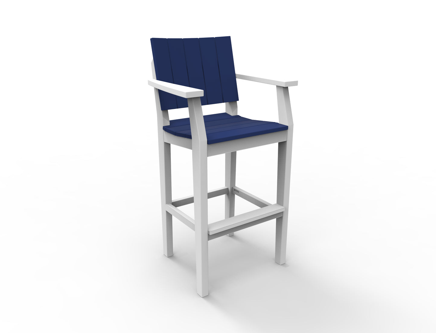 Seaside Casual Recycled Plastic MAD Bar Arm Chair (BAR HEIGHT) - LEAD TIME TO SHIP 2 TO 4 WEEKS