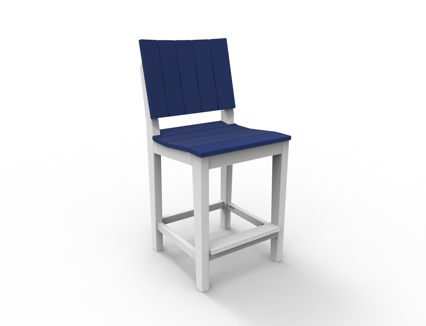 Seaside Casual Recycled Plastic MAD Balcony Side Chair (BAR HEIGHT) - LEAD TIME TO SHIP 2 TO 4 WEEKS