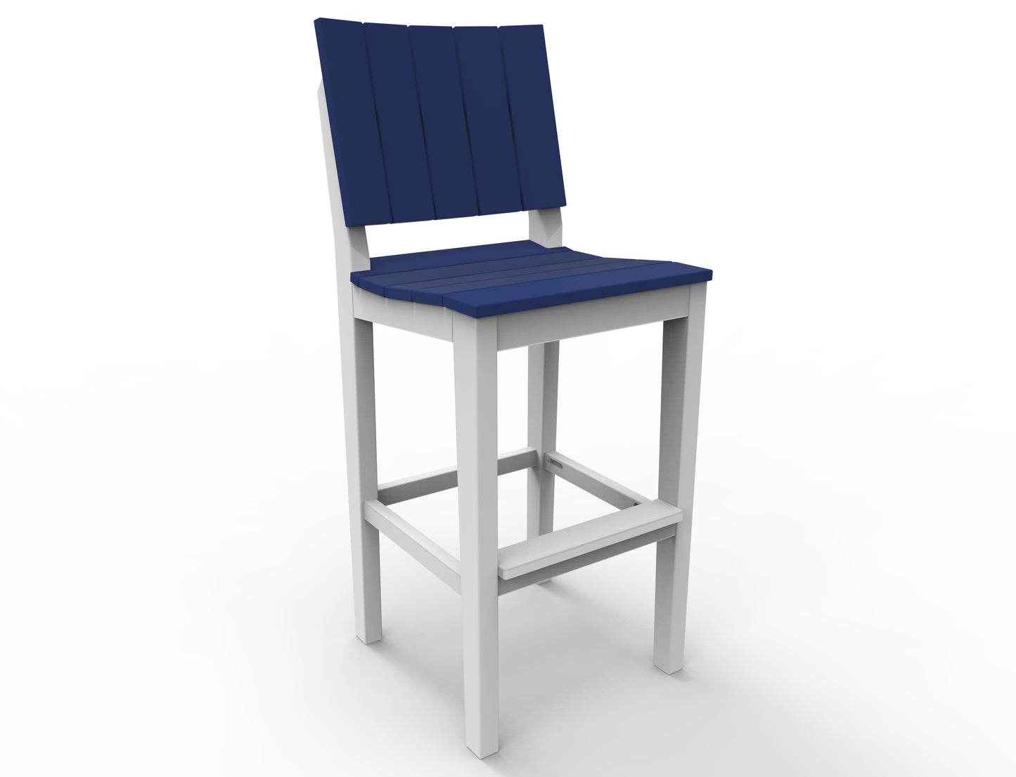 Seaside Casual Recycled Plastic MAD Bar Side Chair (BAR HEIGHT) - LEAD TIME TO SHIP 2 TO 4 WEEKS