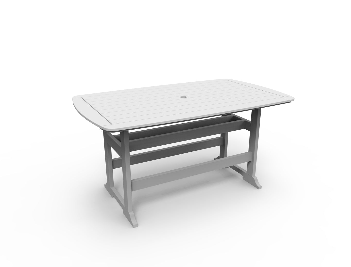 Seaside Casual Recycled Plastic Portsmouth Balcony Table 42" x 72" (COUNTER HEIGHT) - LEAD TIME TO SHIP 2 TO 4 WEEKS