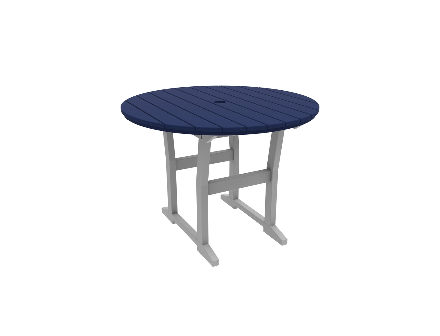 Seaside Casual Recycled Plastic Coastline Cafe Round Dining Table - LEAD TIME TO SHIP 2 TO 4 WEEKS