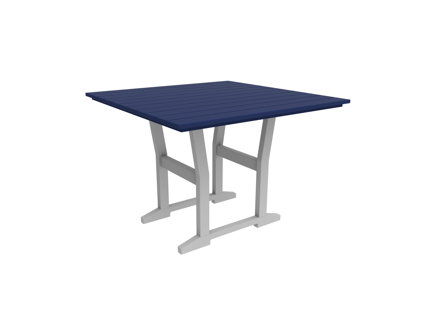 Seaside Casual Recycled Plastic Coastline Cafe Square Dining Table - LEAD TIME TO SHIP 2 TO 4 WEEKS
