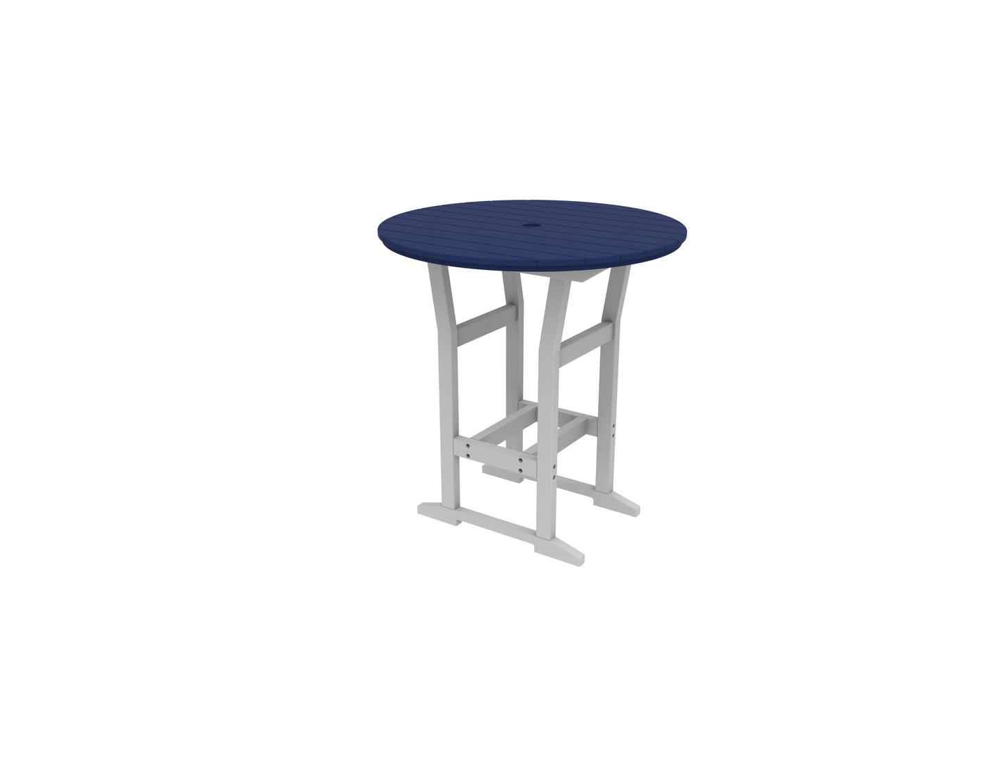 Seaside Casual Recycled Plastic Coastline Cafe Round Bar Table  (BAR HEIGHT) - LEAD TIME TO SHIP 2 TO 4 WEEKS