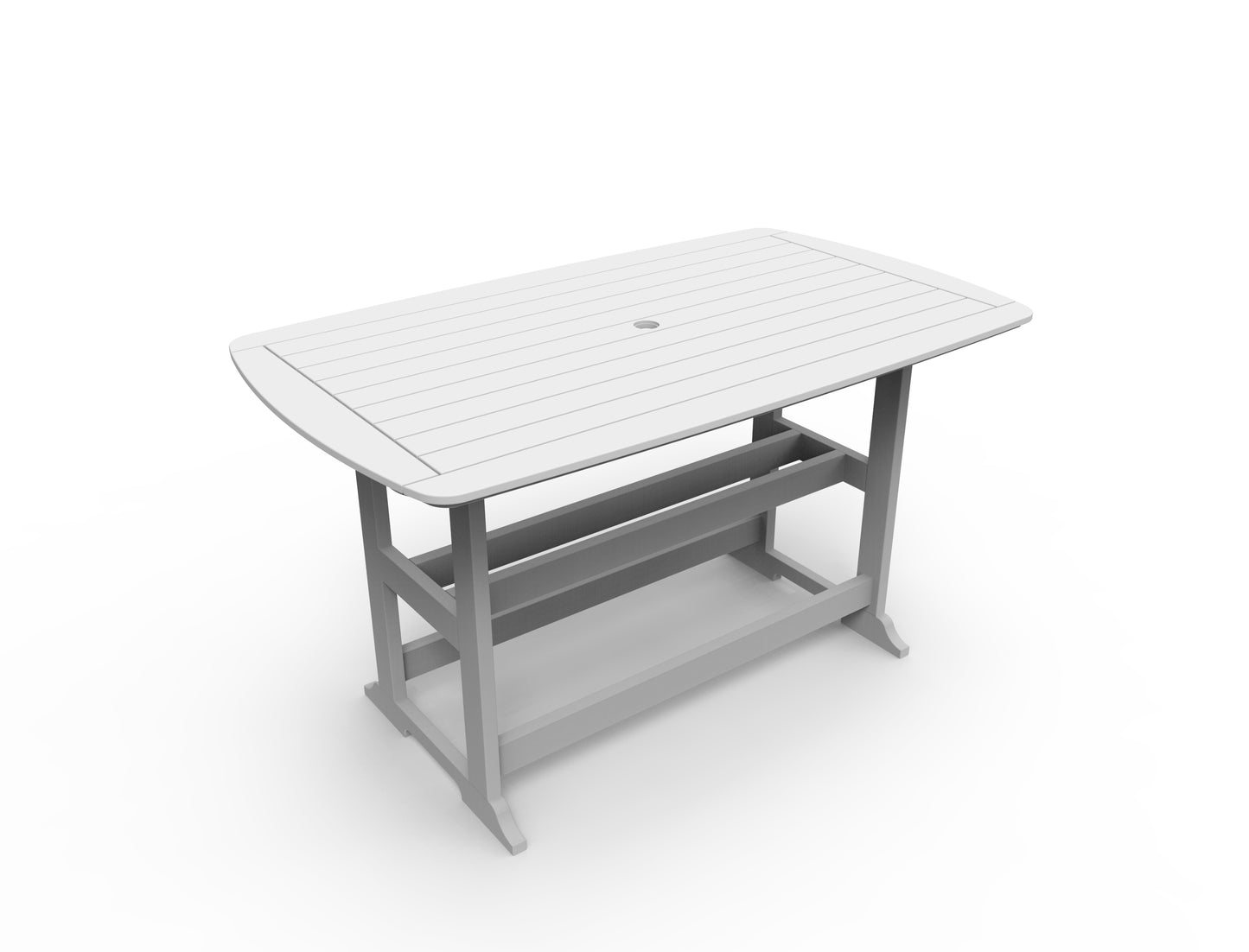 Seaside Casual Recycled Plastic Portsmouth Bar Table 42" x 72" (BAR HEIGHT) - LEAD TIME TO SHIP 2 TO 4 WEEKS