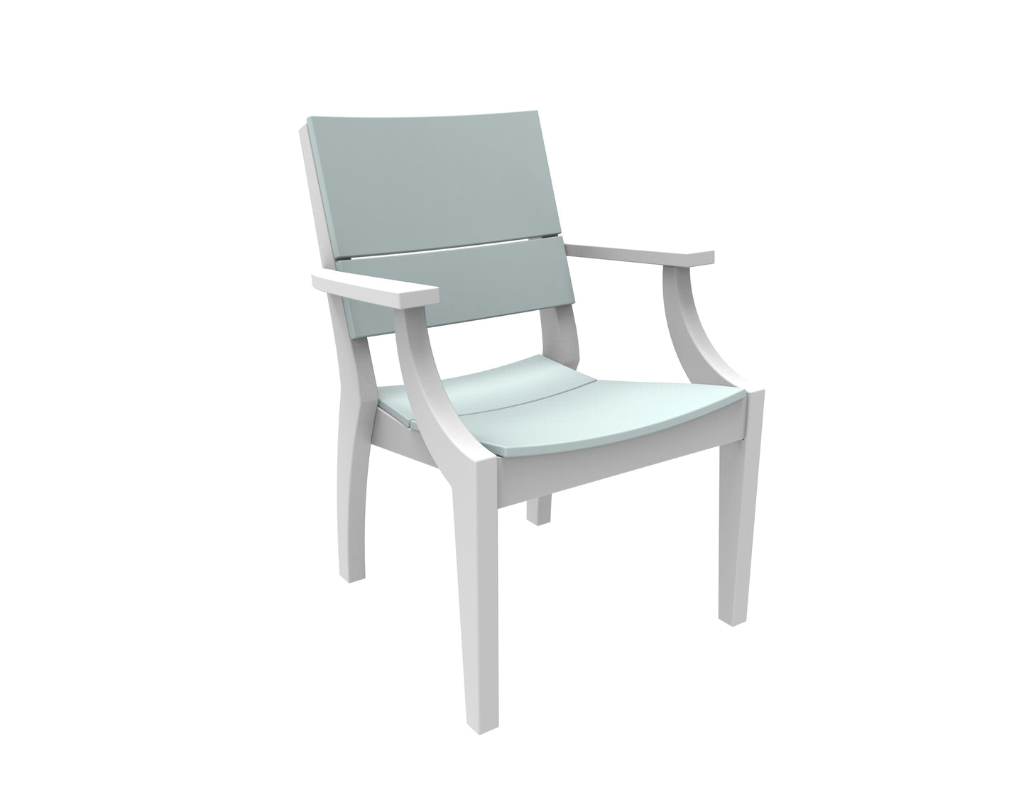 Seaside Casual Recycled Plastic SYM Arm Chair - LEAD TIME TO SHIP 4 TO 6 WEEKS