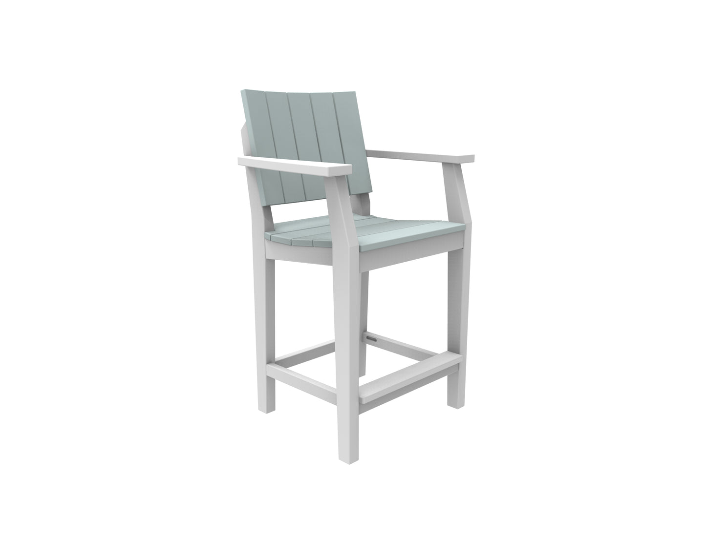 Seaside Casual Recycled Plastic MAD Balcony Arm Chair - LEAD TIME TO SHIP 2 TO 4 WEEKS