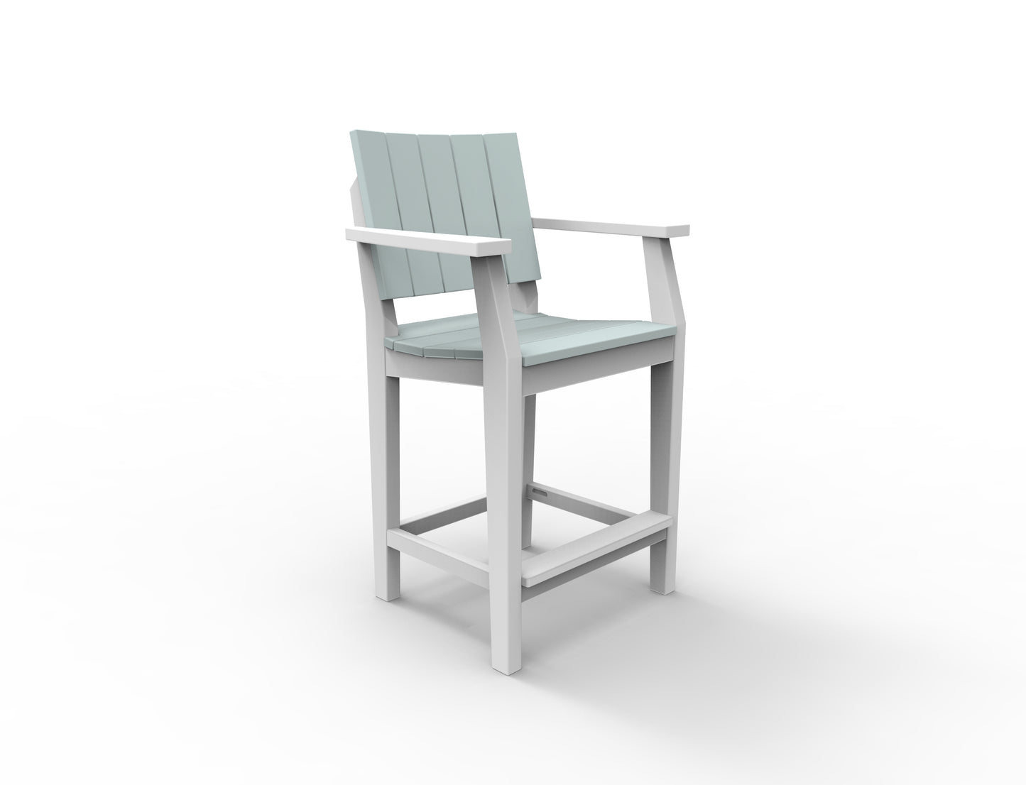 Seaside Casual Recycled Plastic MAD Balcony Arm Chair - LEAD TIME TO SHIP 2 TO 4 WEEKS