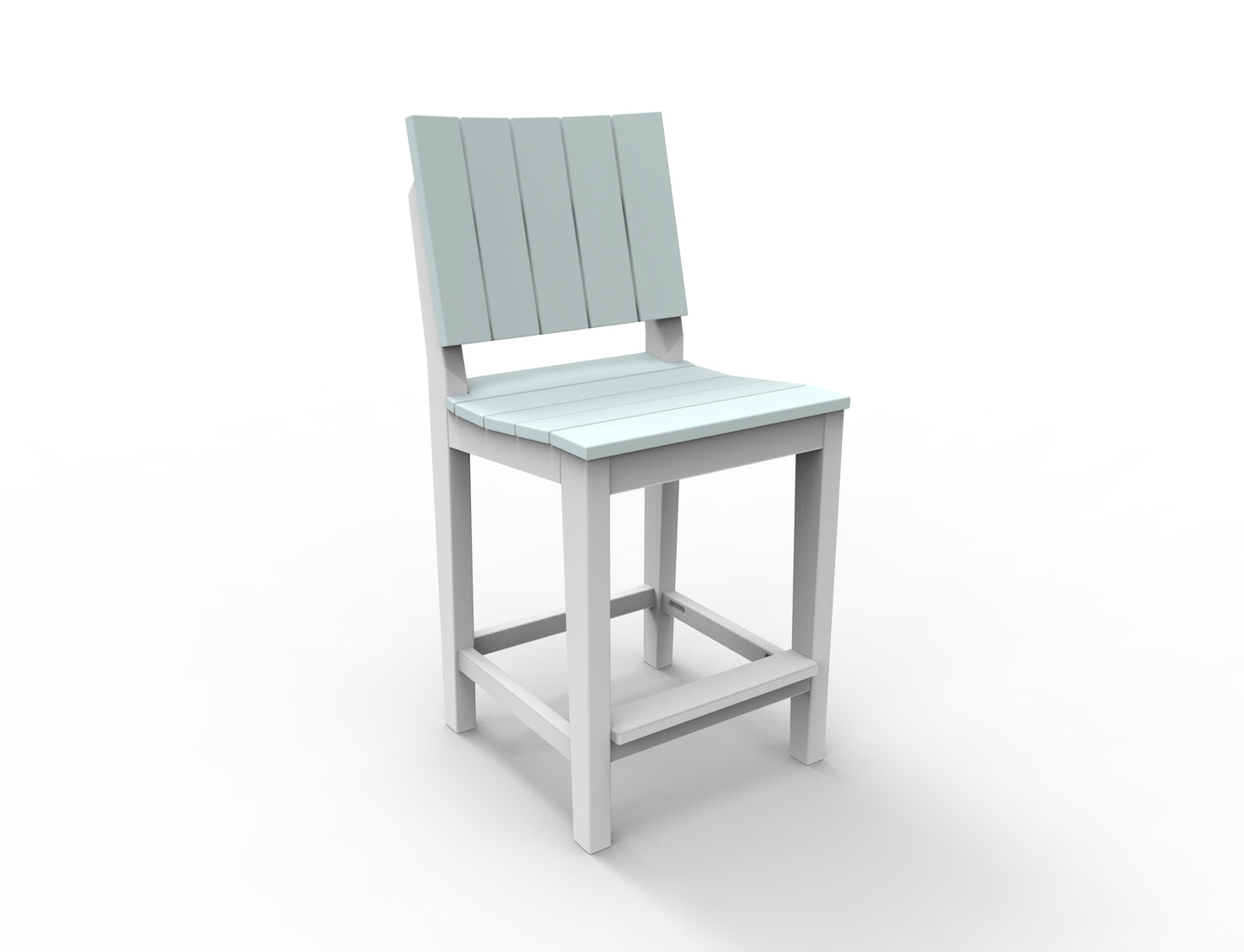 Seaside Casual Recycled Plastic MAD Balcony Side Chair (BAR HEIGHT) - LEAD TIME TO SHIP 2 TO 4 WEEKS