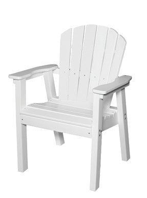 Seaside Casual Recycled Plastic Adirondack Shellback Dining Chair - LEAD TIME TO SHIP 4 TO 6 WEEKS