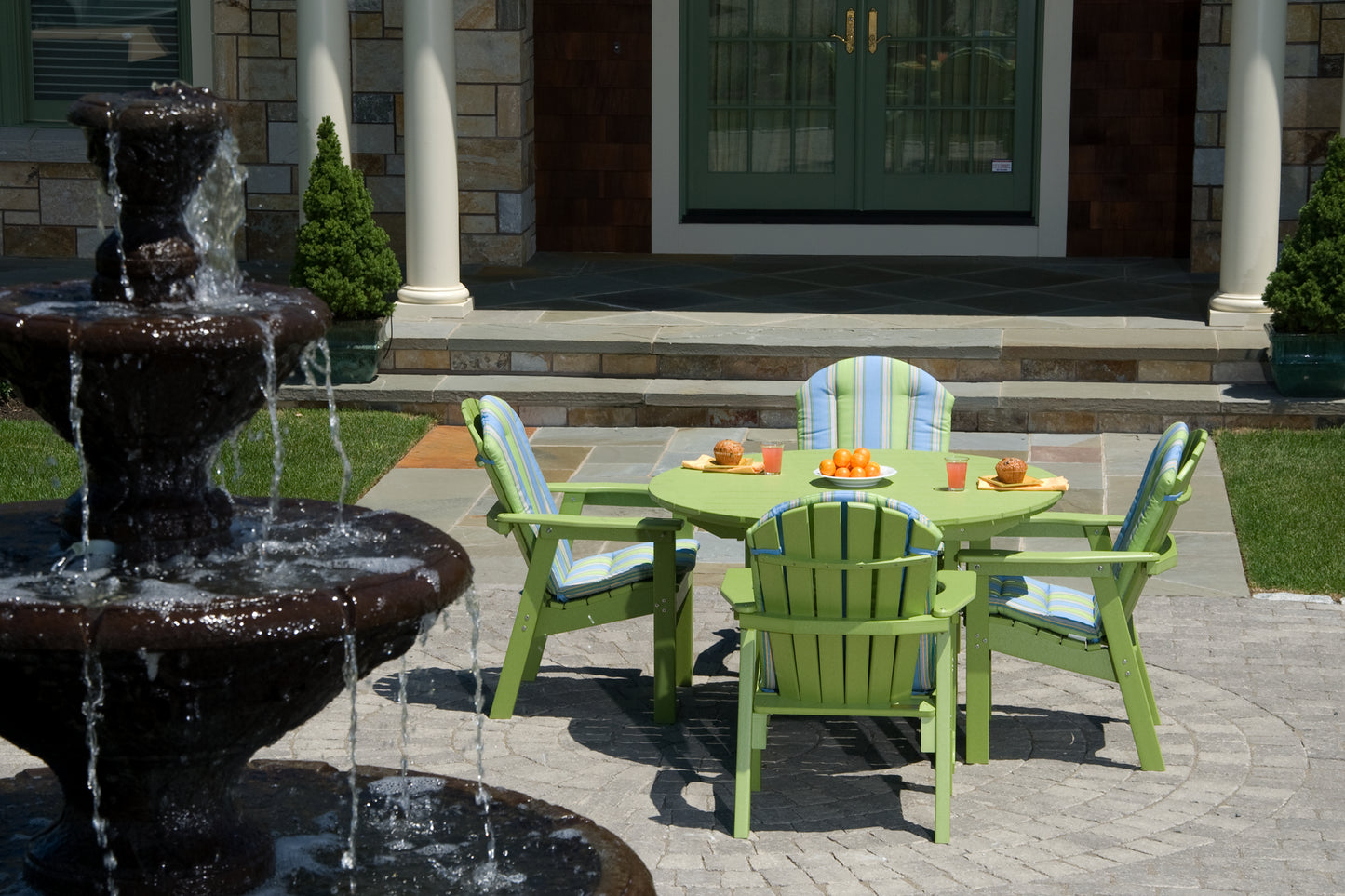 Seaside Casual Recycled Plastic Adirondack Shellback Dining Chair - LEAD TIME TO SHIP 4 TO 6 WEEKS