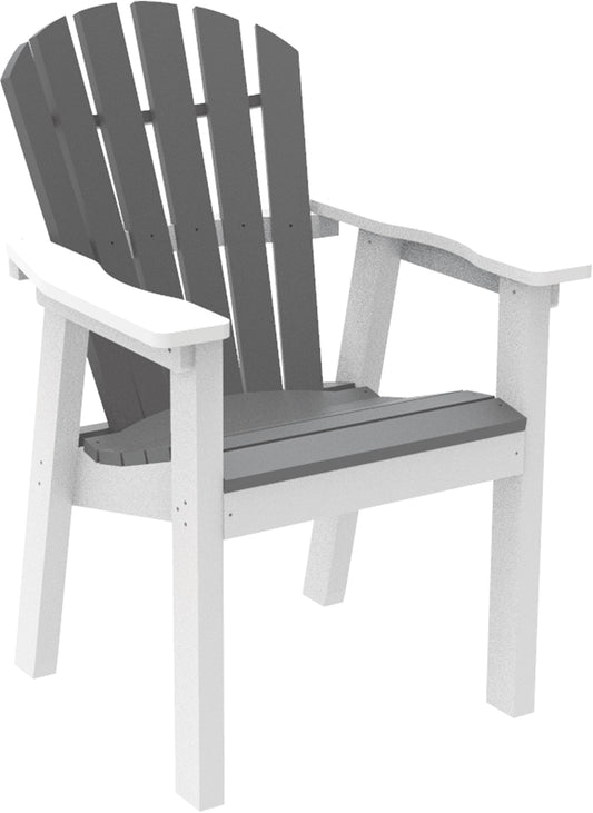 Seaside Casual Recycled Plastic Adirondack Shellback Dining Chair - LEAD TIME TO SHIP 2 TO 4 WEEKS