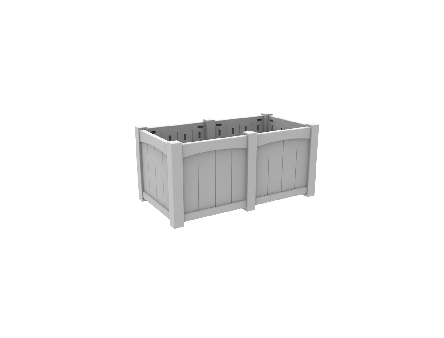 Seaside Casual Recycled Plastic Wickford Residential Planter-Extension - LEAD TIME TO SHIP 2 TO 4 WEEKS