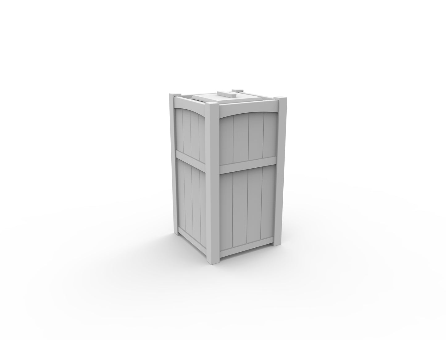 Seaside Casual Recycled Plastic Wickford Residential Trash Receptacle - LEAD TIME TO SHIP 2 TO 4 WEEKS