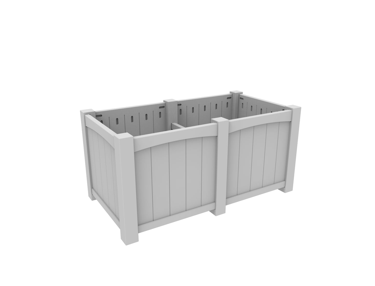 Seaside Casual Recycled Plastic Wickford Estate Planter-Extension - LEAD TIME TO SHIP 4 TO 6 WEEKS