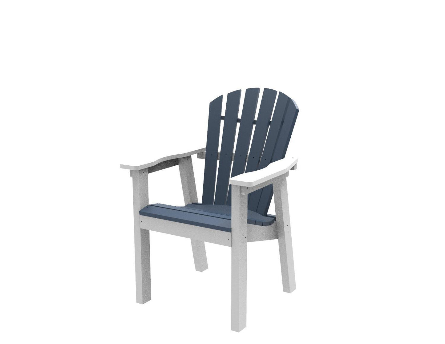 Seaside Casual Recycled Plastic Adirondack Shellback Dining Chair - LEAD TIME TO SHIP 4 TO 6 WEEKS
