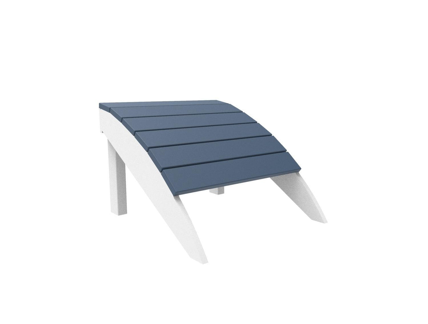 Seaside Casual Recycled Plastic Adirondack Foot Stool - LEAD TIME TO SHIP 4 TO 6 WEEKS