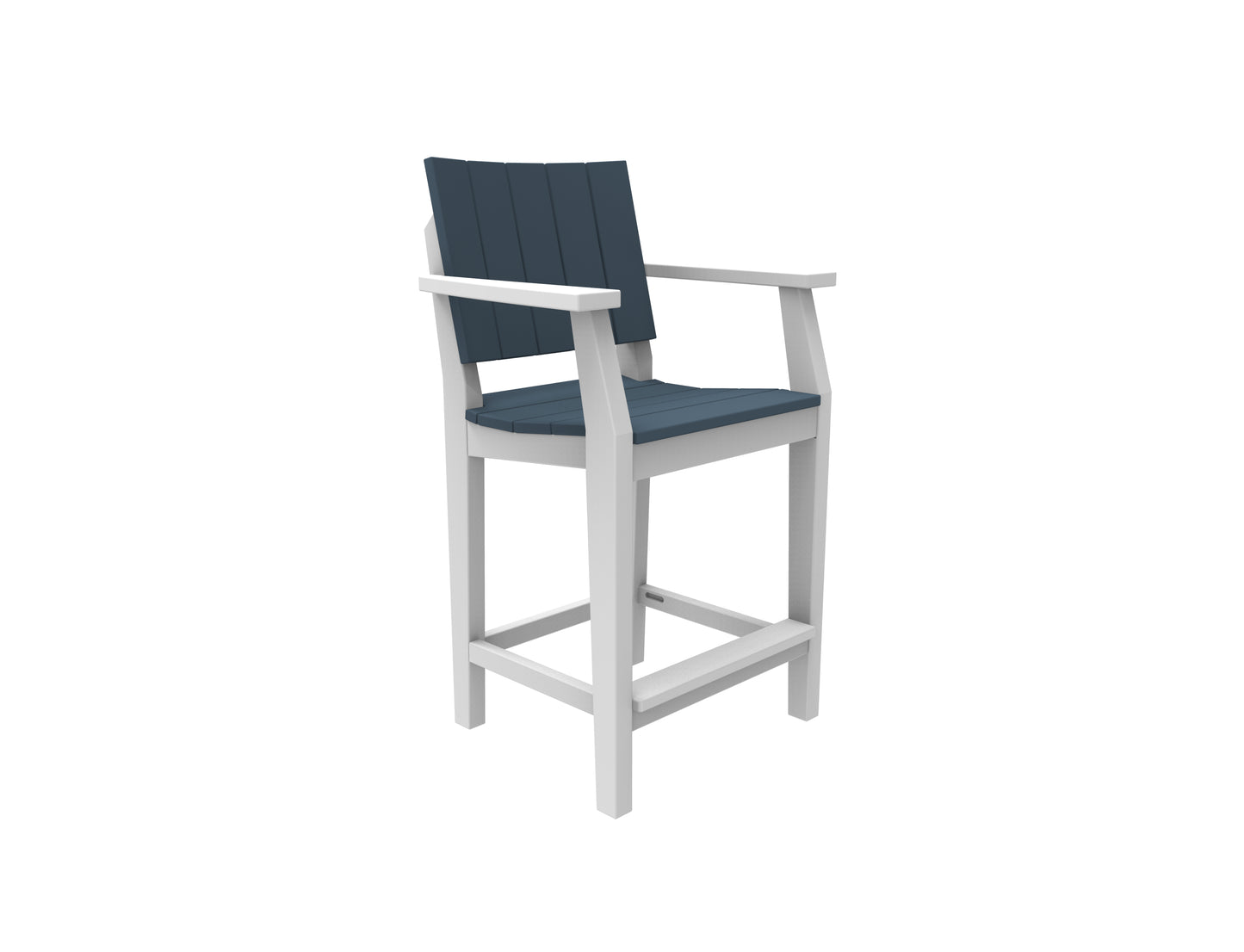 Seaside Casual Recycled Plastic MAD Balcony Arm Chair - LEAD TIME TO SHIP 2 TO 4 WEEKS