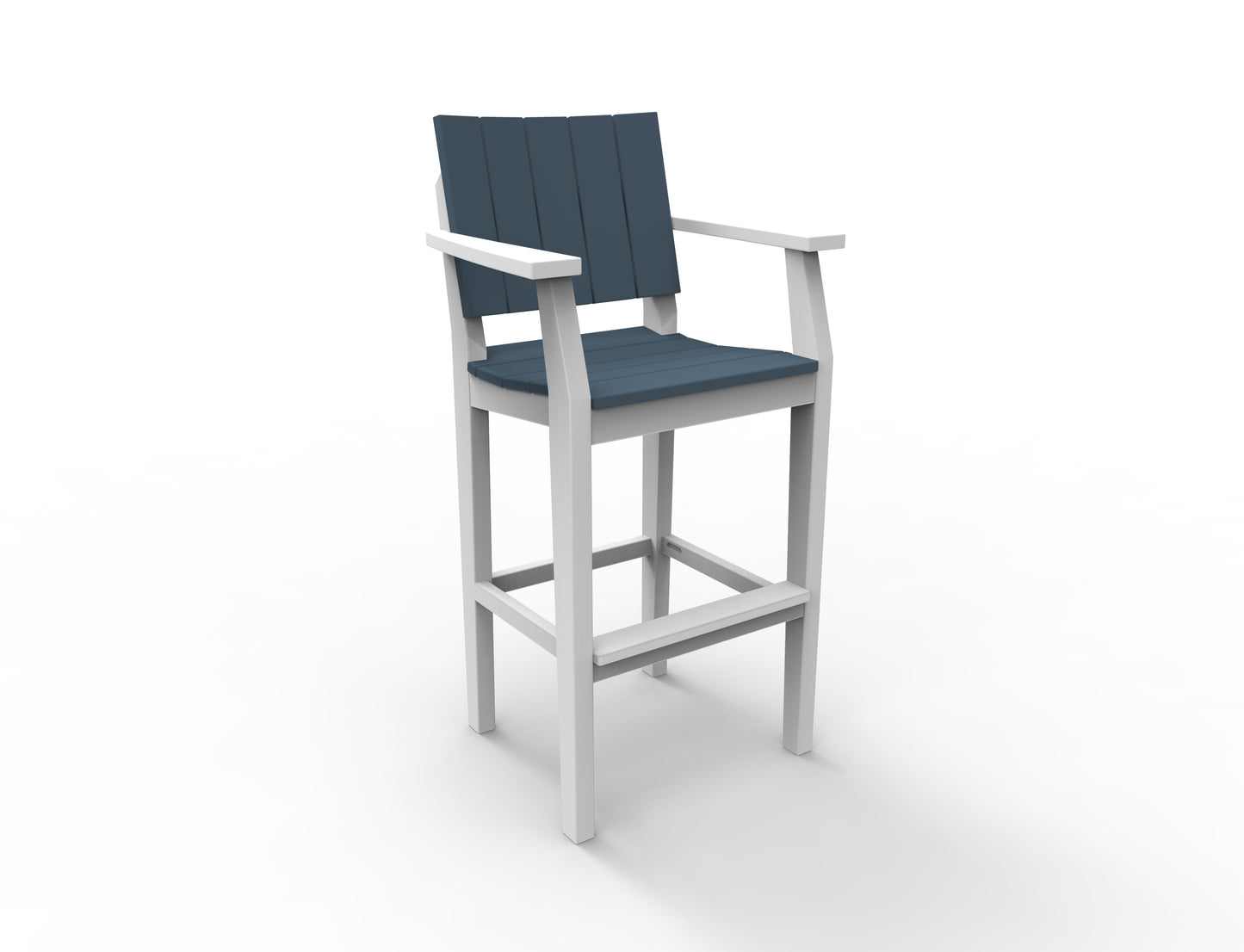 Seaside Casual Recycled Plastic MAD Bar Arm Chair (BAR HEIGHT) - LEAD TIME TO SHIP 2 TO 4 WEEKS