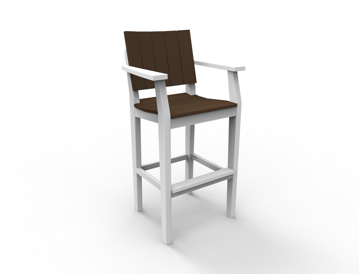Seaside Casual Recycled Plastic MAD Bar Arm Chair (BAR HEIGHT) - LEAD TIME TO SHIP 2 TO 4 WEEKS