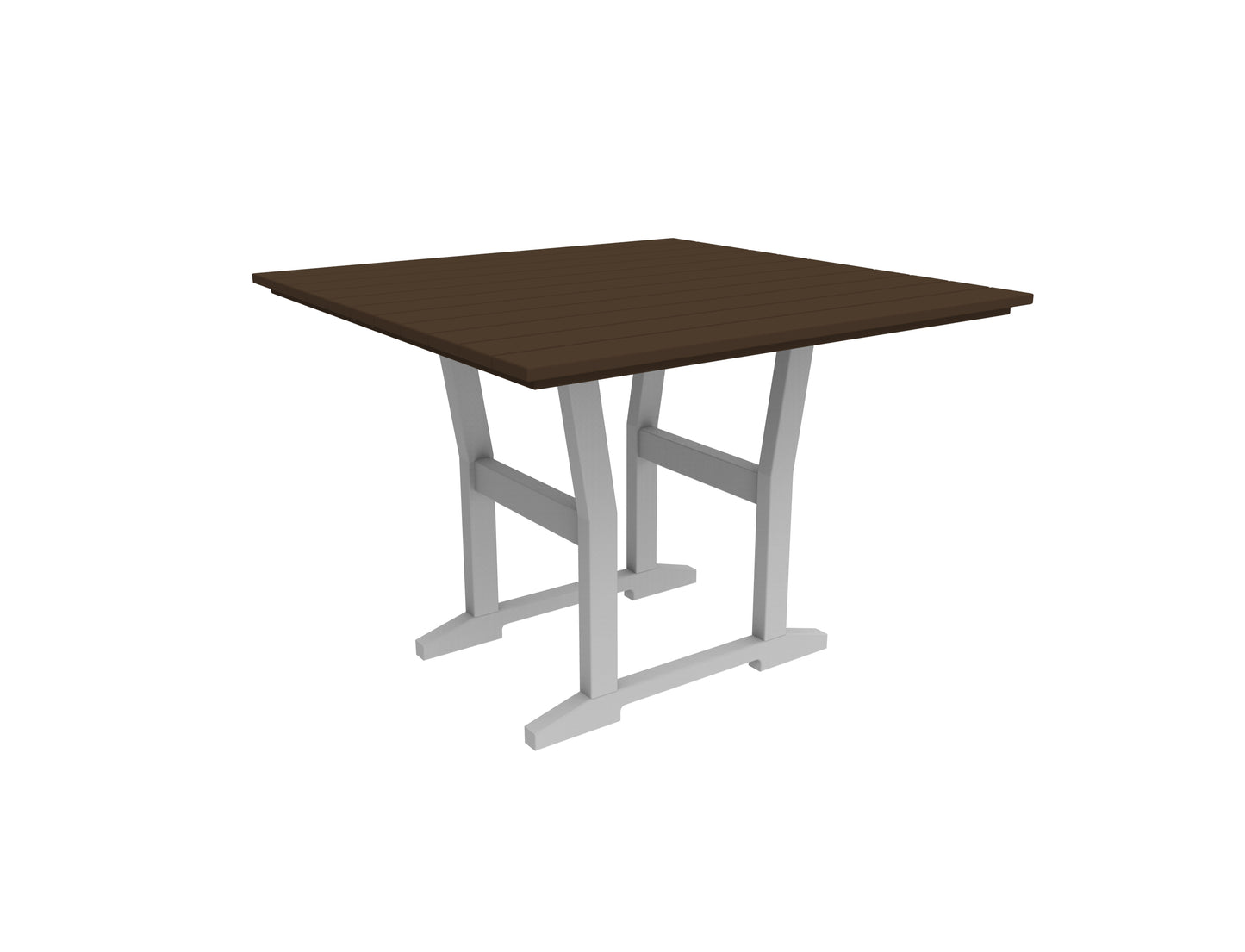 Seaside Casual Recycled Plastic Coastline Cafe Square Dining Table - LEAD TIME TO SHIP 2 TO 4 WEEKS