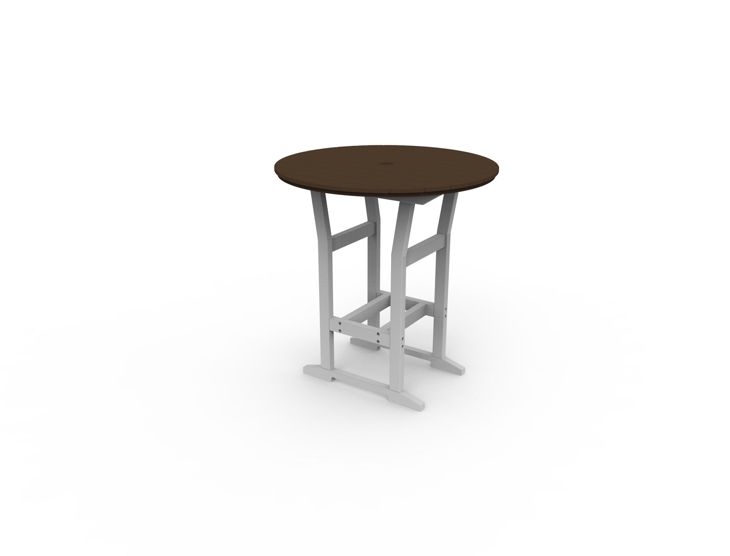 Seaside Casual Recycled Plastic Coastline Cafe Round Bar Table  (BAR HEIGHT) - LEAD TIME TO SHIP 2 TO 4 WEEKS