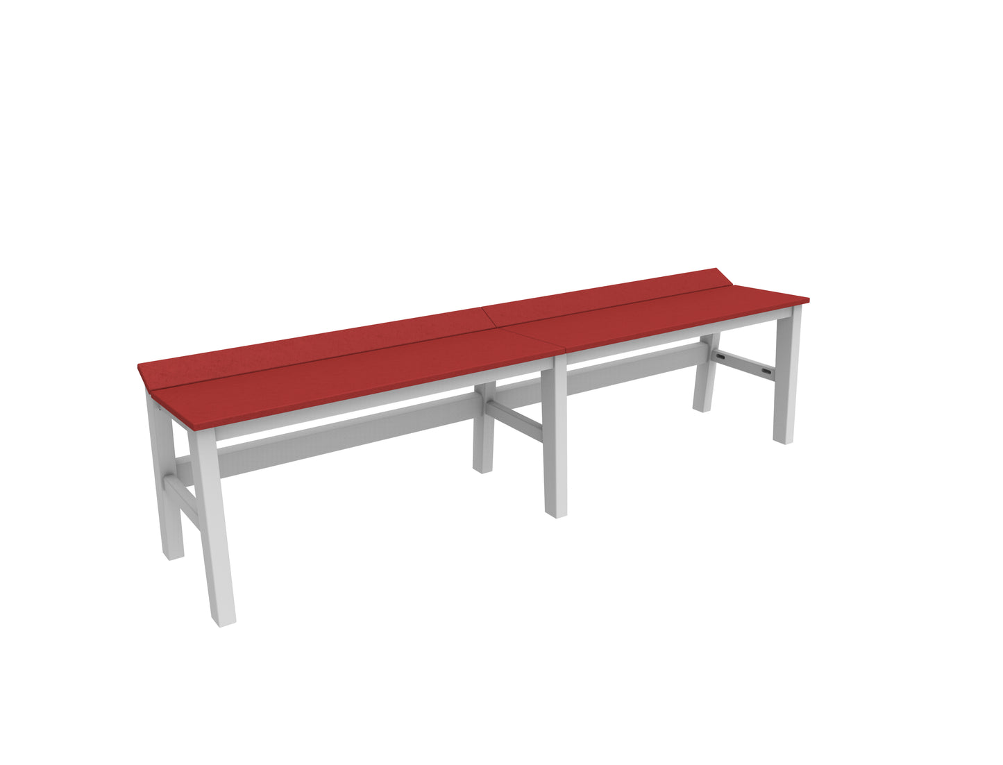 Seaside Casual Recycled Plastic SYM Dining Bench 72" - LEAD TIME TO SHIP 4 TO 6 WEEKS