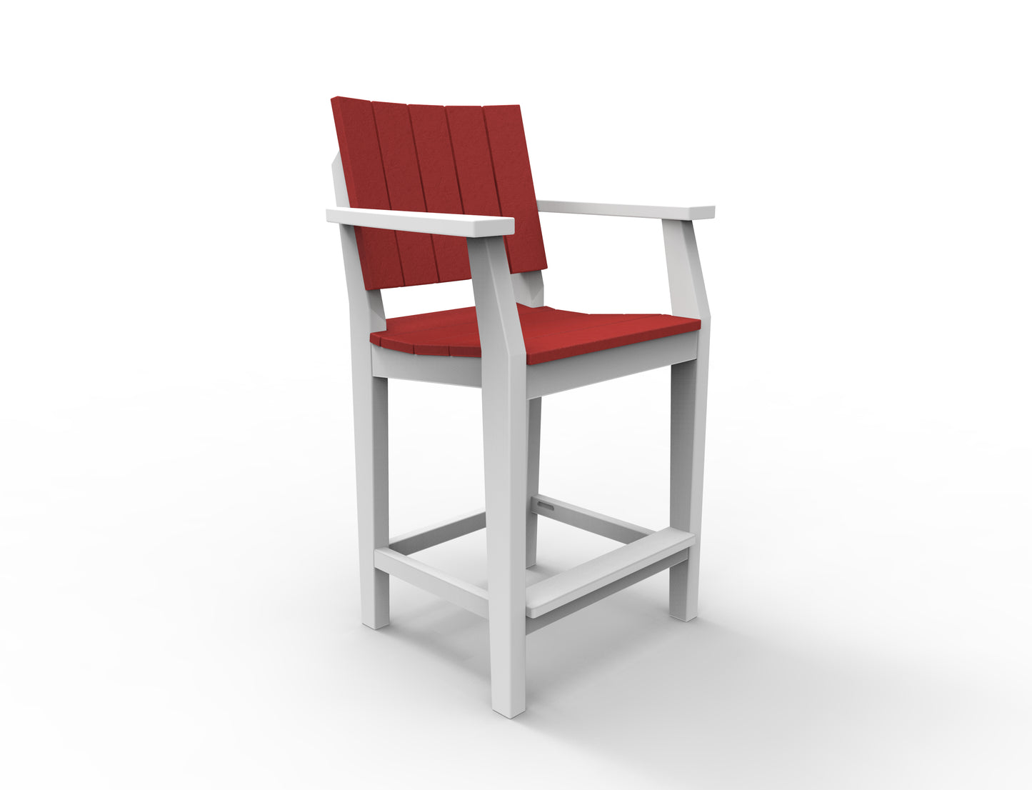 Seaside Casual Recycled Plastic MAD Balcony Arm Chair - LEAD TIME TO SHIP 2 TO 4 WEEKS