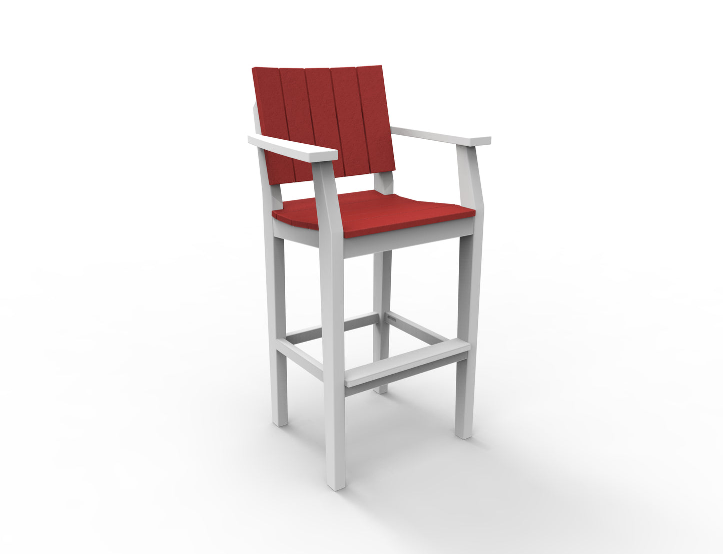 Seaside Casual Recycled Plastic MAD Bar Arm Chair (BAR HEIGHT) - LEAD TIME TO SHIP 2 TO 4 WEEKS