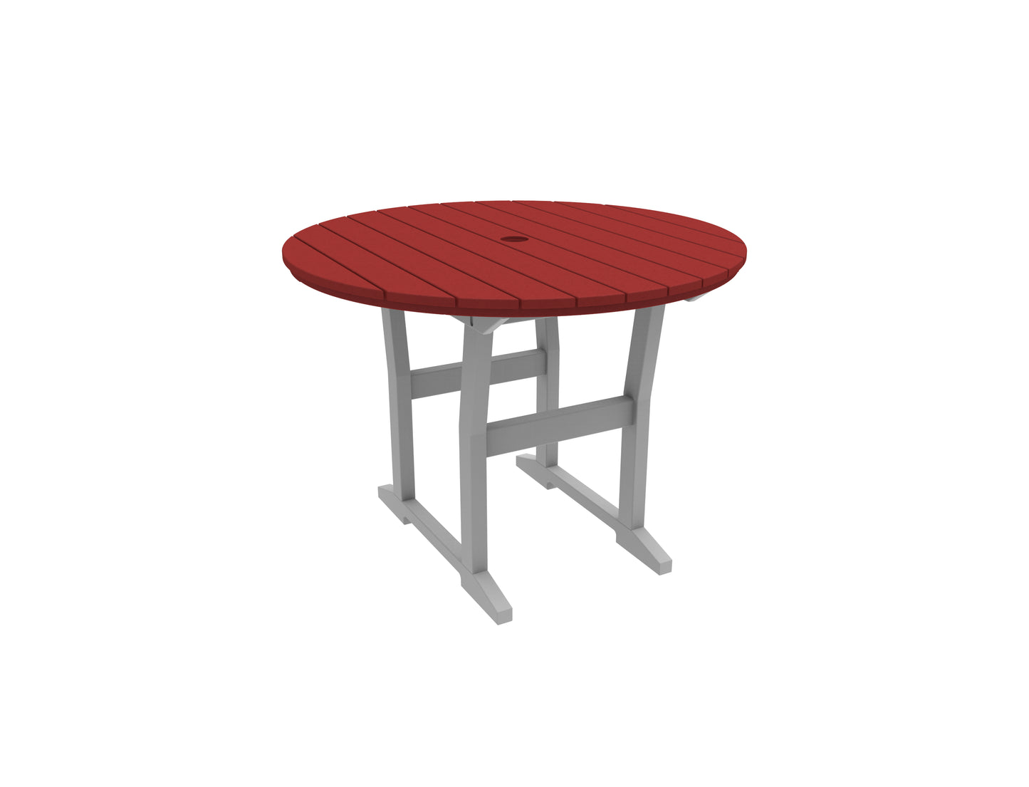 Seaside Casual Recycled Plastic Coastline Cafe Round Dining Table - LEAD TIME TO SHIP 2 TO 4 WEEKS