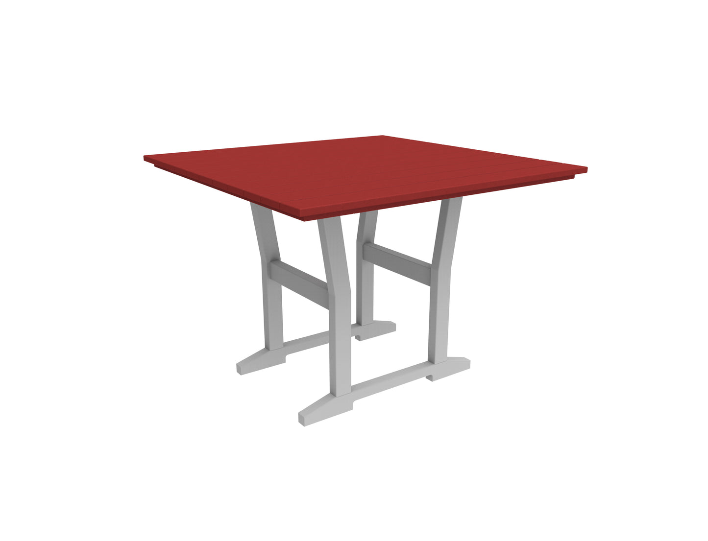 Seaside Casual Recycled Plastic Coastline Cafe Square Dining Table - LEAD TIME TO SHIP 2 TO 4 WEEKS