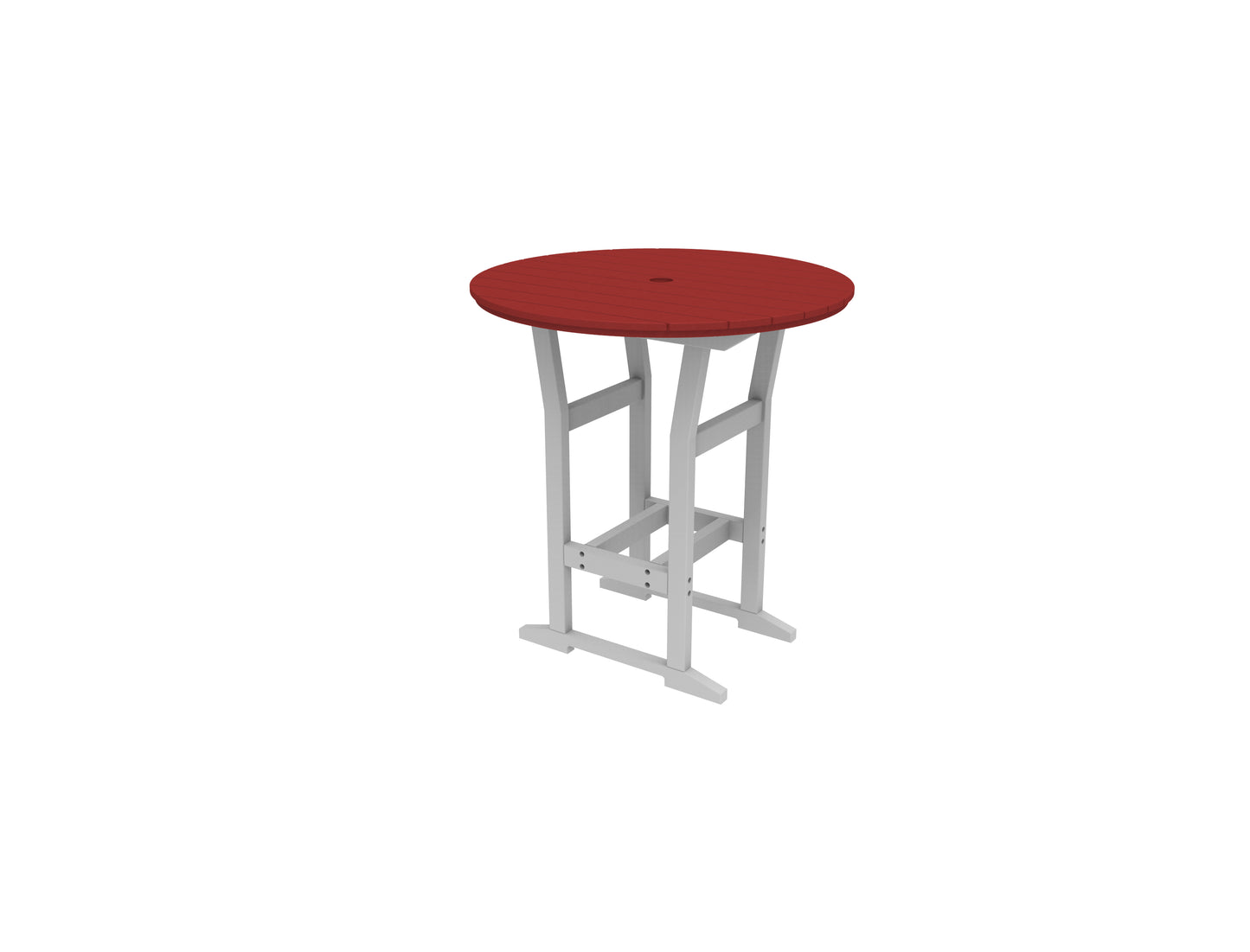 Seaside Casual Recycled Plastic Coastline Cafe Round Bar Table  (BAR HEIGHT) - LEAD TIME TO SHIP 2 TO 4 WEEKS