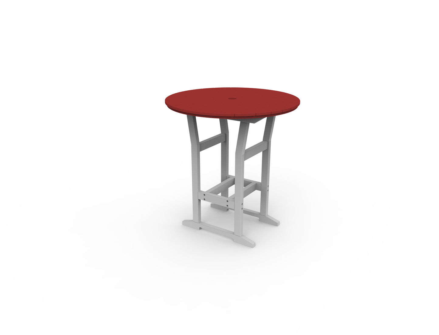 Seaside Casual Recycled Plastic Coastline Cafe Round Bar Table  (BAR HEIGHT) - LEAD TIME TO SHIP 2 TO 4 WEEKS