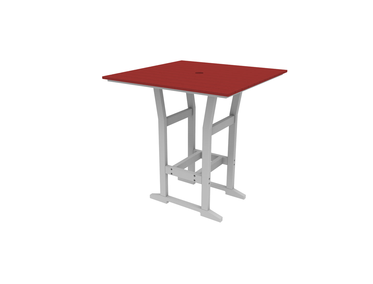 Seaside Casual Recycled Plastic Coastline Cafe Square Bar Table (BAR HEIGHT) - LEAD TIME TO SHIP 2 TO 4 WEEKS