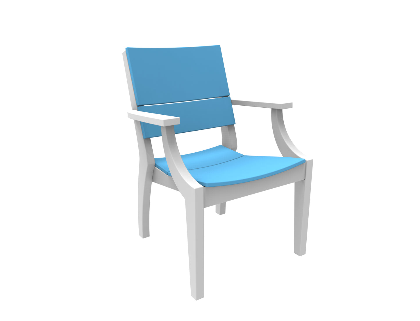 Seaside Casual Recycled Plastic SYM Arm Chair - LEAD TIME TO SHIP 4 TO 6 WEEKS