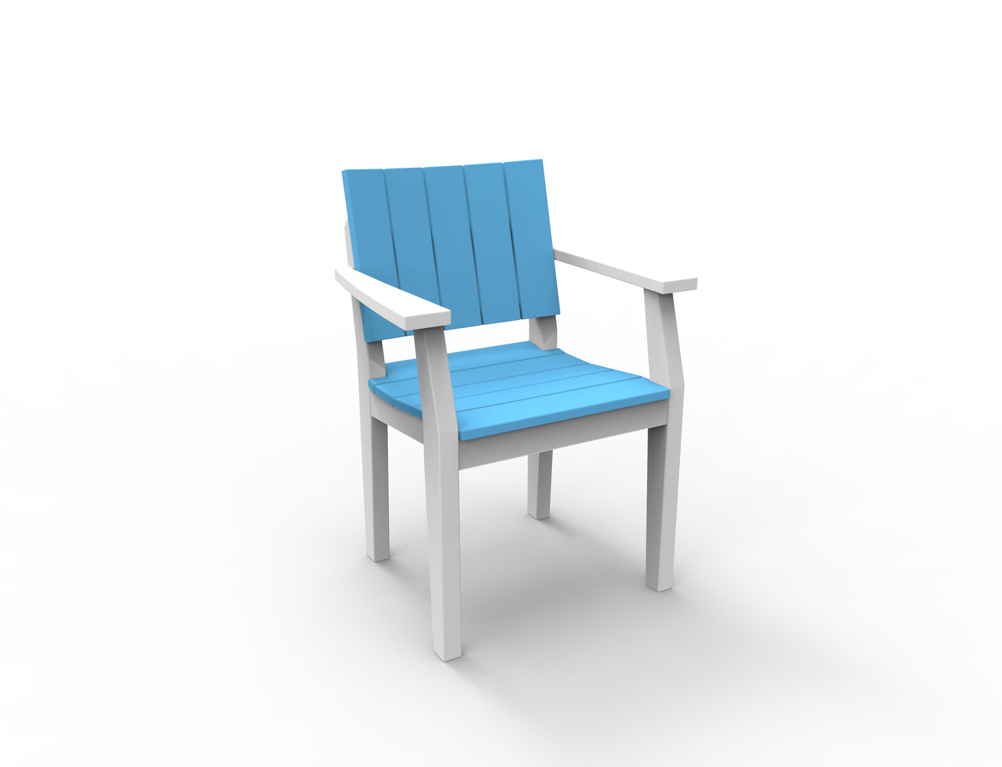 Seaside Casual Recycled Plastic MAD Dining Arm Chair - LEAD TIME TO SHIP 2 TO 4 WEEKS