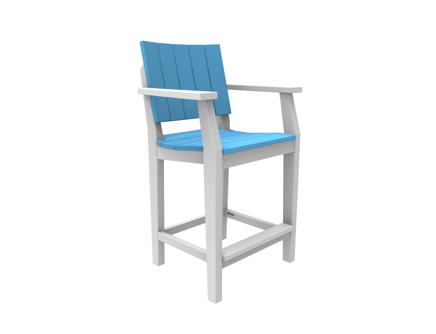 Seaside Casual Recycled Plastic MAD Balcony Arm Chair - LEAD TIME TO SHIP 2 TO 4 WEEKS