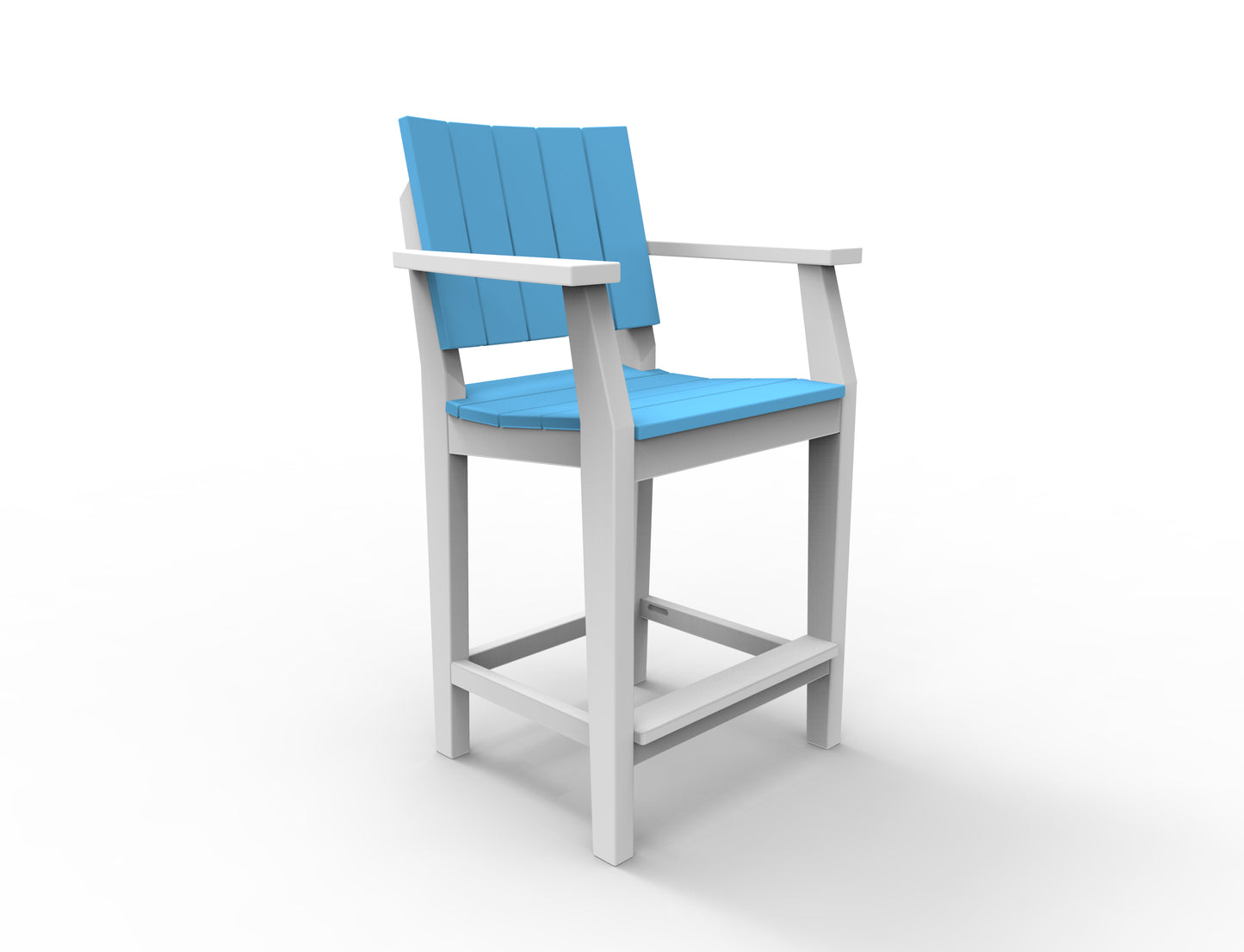 Seaside Casual Recycled Plastic MAD Balcony Arm Chair - LEAD TIME TO SHIP 2 TO 4 WEEKS