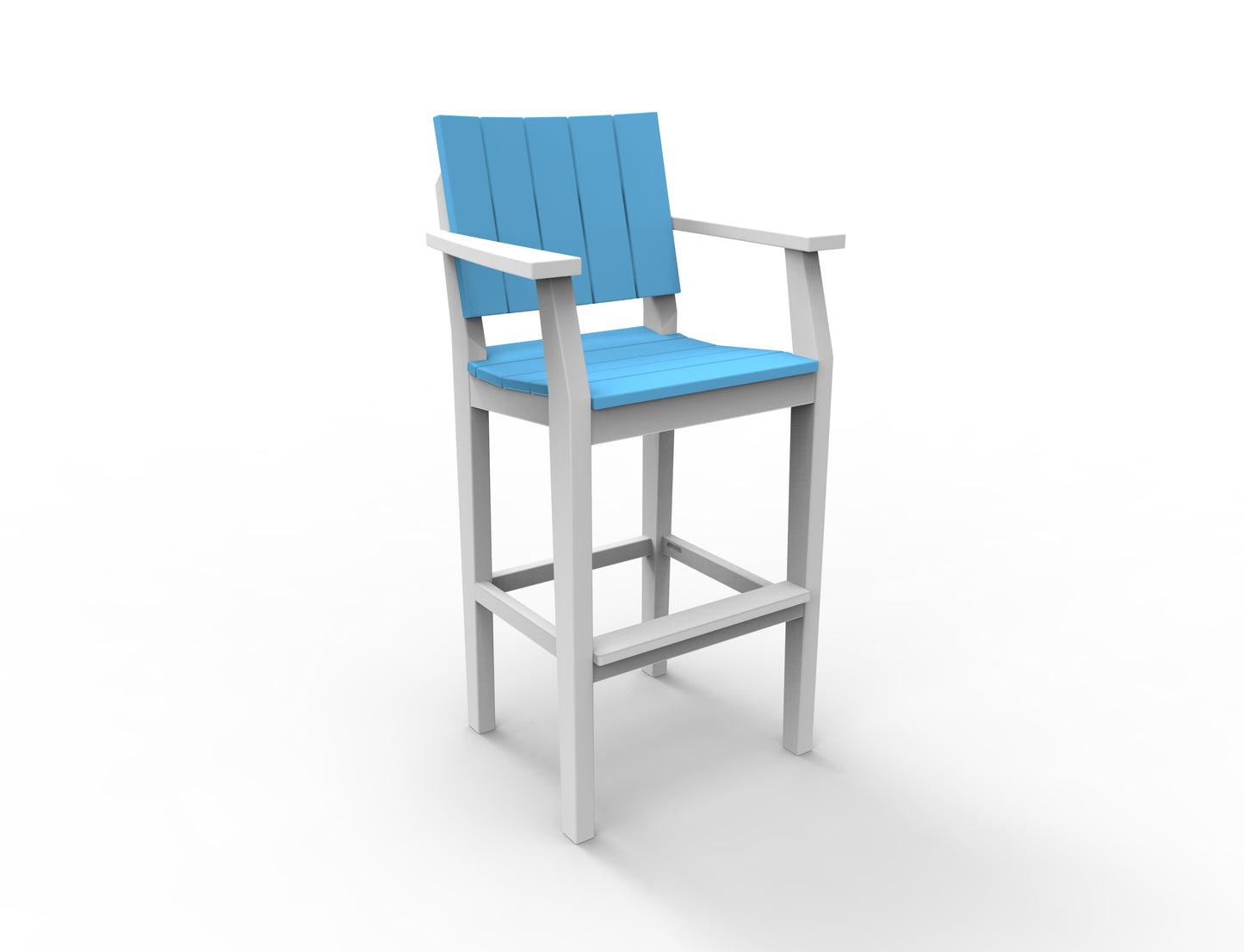 Seaside Casual Recycled Plastic MAD Bar Arm Chair (BAR HEIGHT) - LEAD TIME TO SHIP 2 TO 4 WEEKS