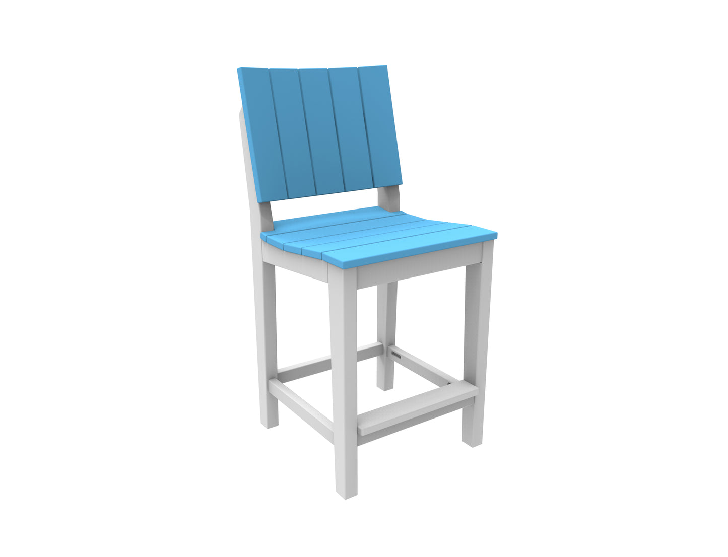 Seaside Casual Recycled Plastic MAD Balcony Side Chair (BAR HEIGHT) - LEAD TIME TO SHIP 2 TO 4 WEEKS