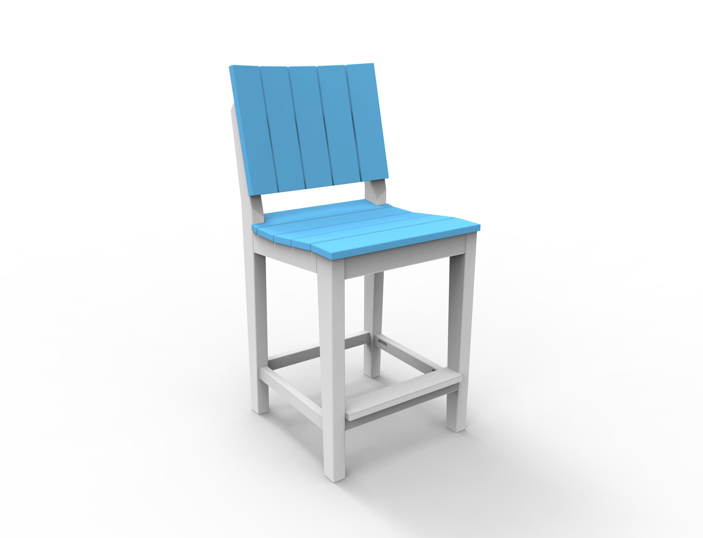 Seaside Casual Recycled Plastic MAD Balcony Side Chair (BAR HEIGHT) - LEAD TIME TO SHIP 2 TO 4 WEEKS