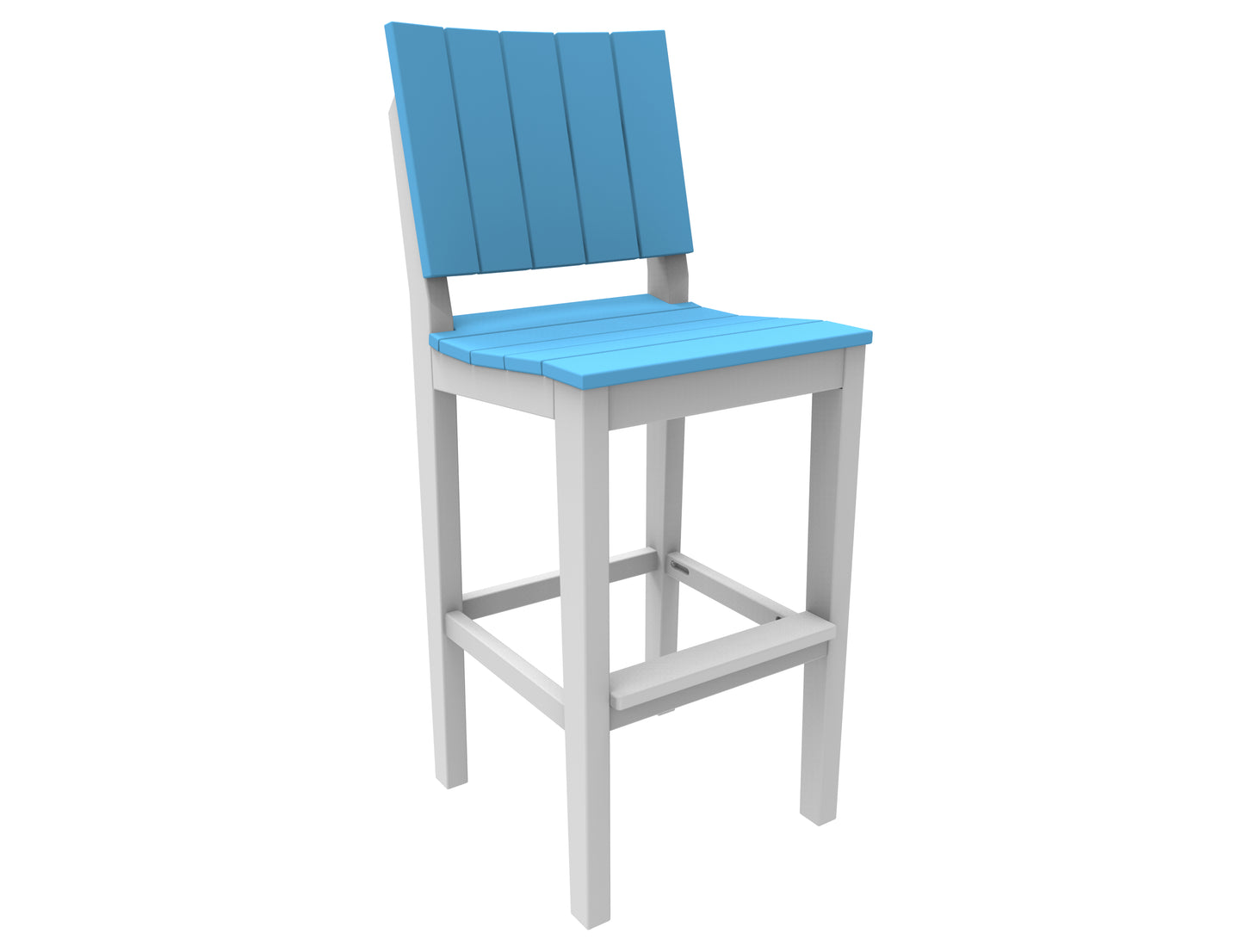 Seaside Casual Recycled Plastic MAD Bar Side Chair (BAR HEIGHT) - LEAD TIME TO SHIP 2 TO 4 WEEKS