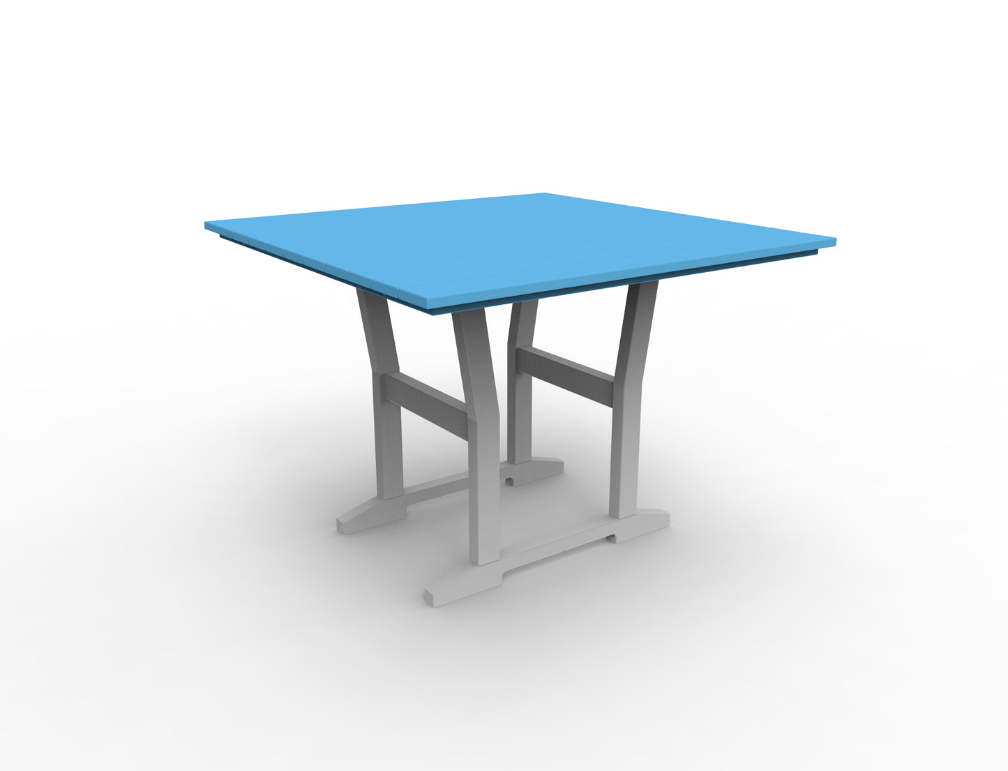 Seaside Casual Recycled Plastic Coastline Cafe Square Dining Table - LEAD TIME TO SHIP 2 TO 4 WEEKS