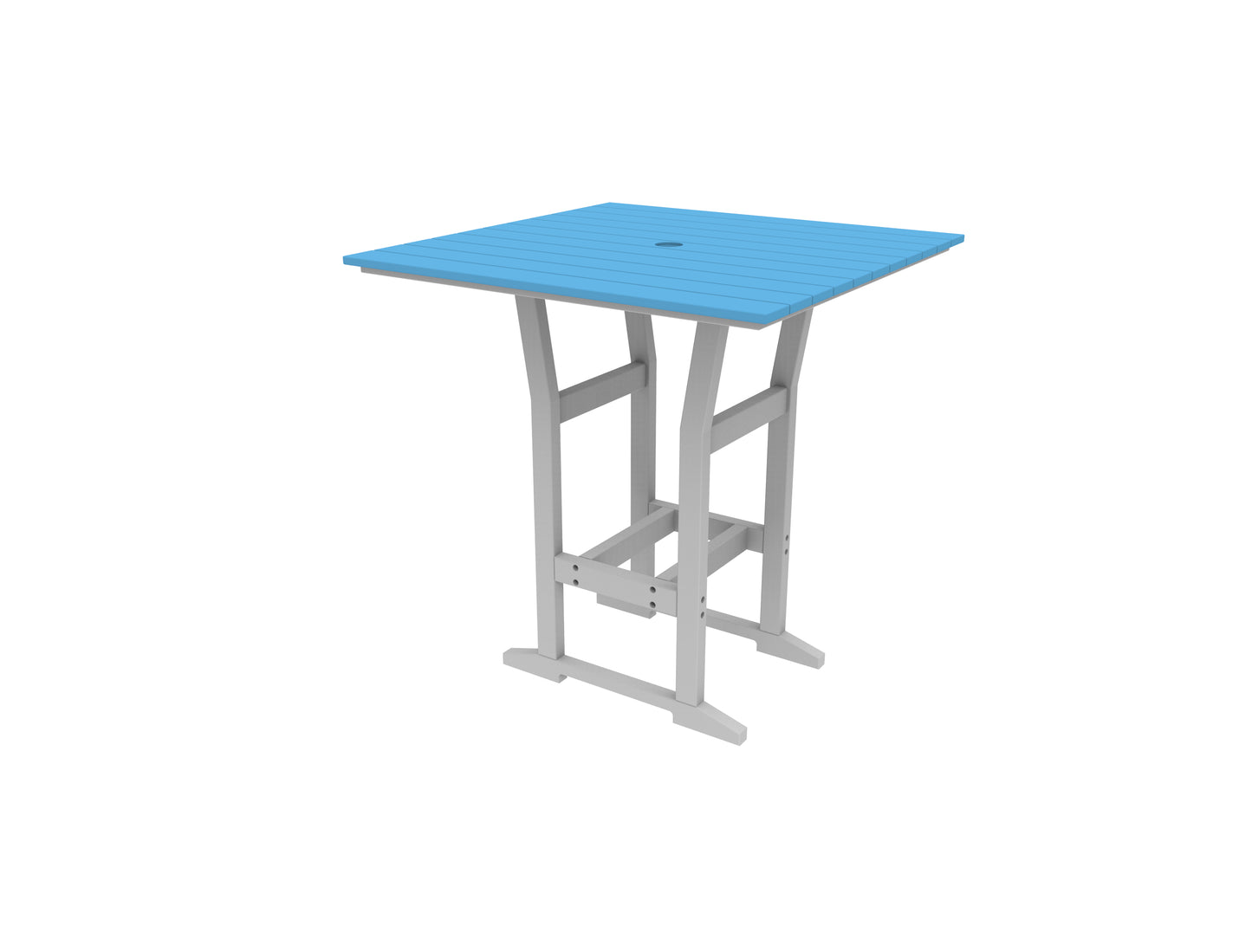 Seaside Casual Recycled Plastic Coastline Cafe Square Bar Table (BAR HEIGHT) - LEAD TIME TO SHIP 2 TO 4 WEEKS